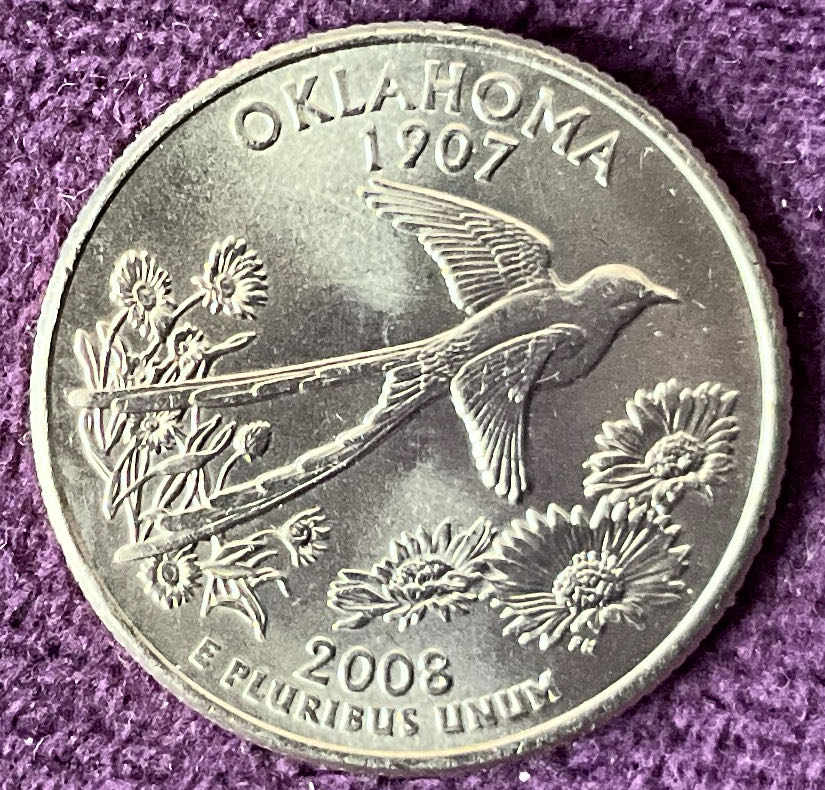 Quarter Oklahoma 2008 D 53  coin collectible - Main Image 2
