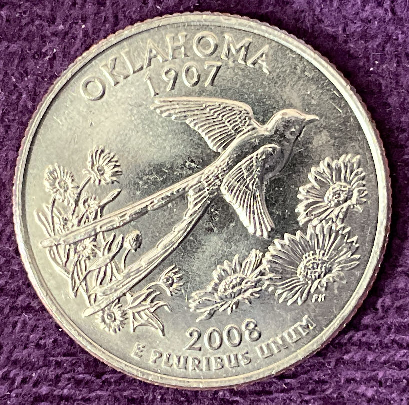 Quarter Oklahoma 2008 D 55  coin collectible - Main Image 2