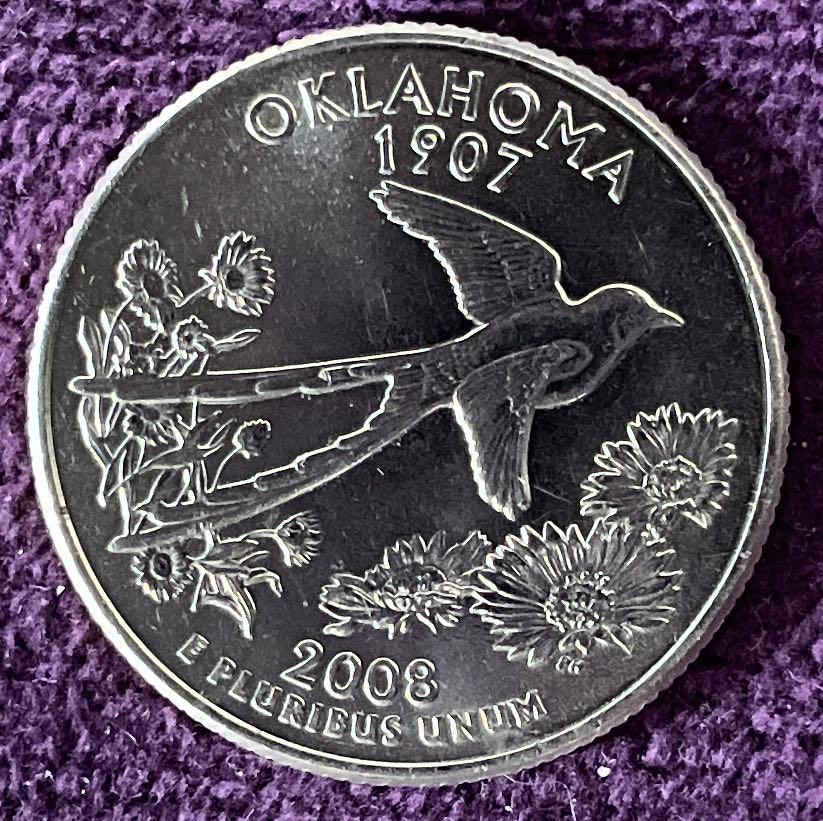 Quarter Oklahoma 2008 D 60  coin collectible - Main Image 6