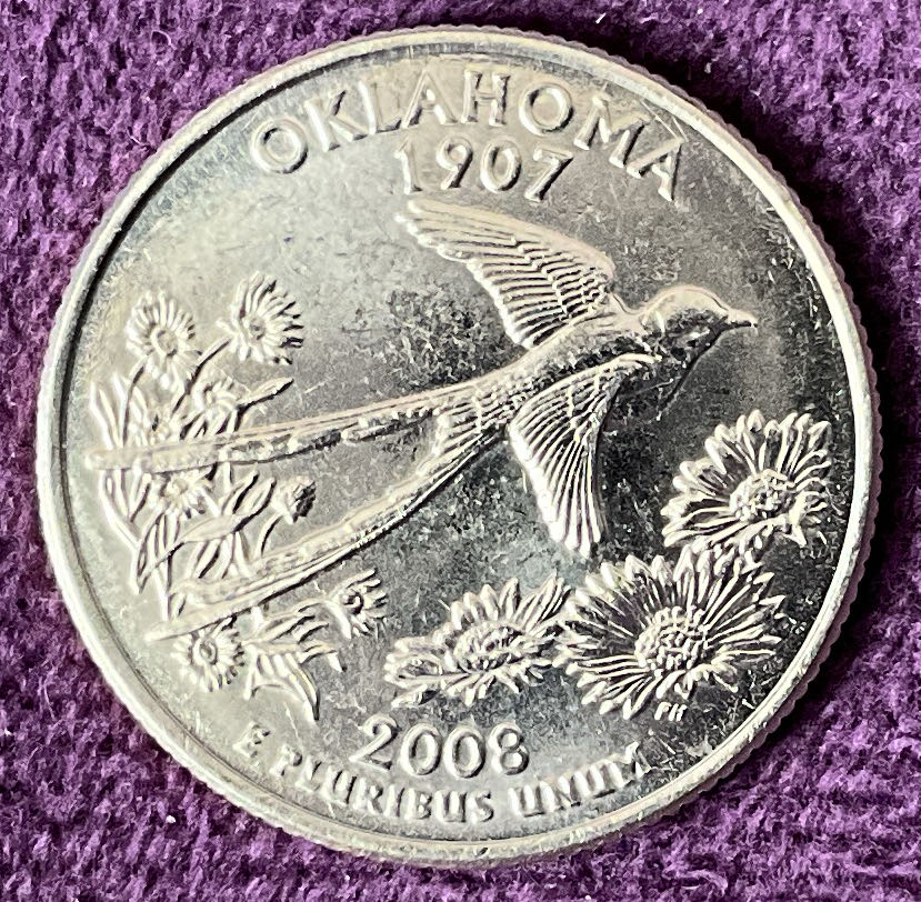 Quarter Oklahoma 2008 D 61  coin collectible - Main Image 2