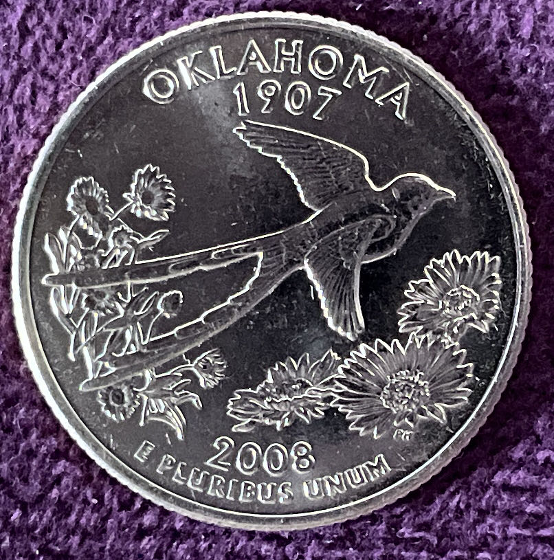 Quarter Oklahoma 2008 D 61  coin collectible - Main Image 6