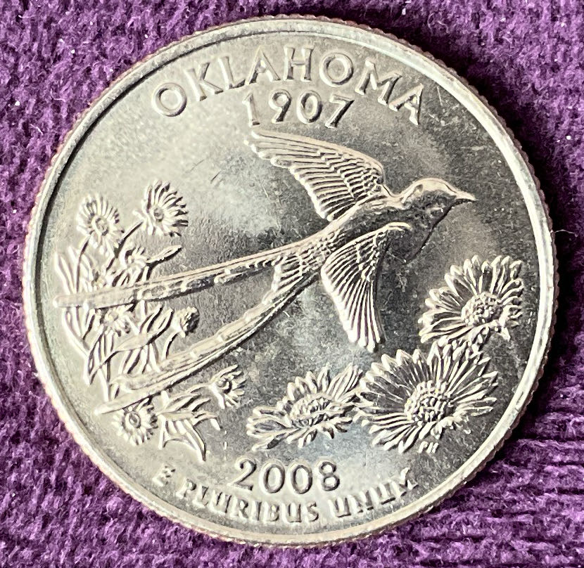 Quarter Oklahoma 2008 D 62  coin collectible - Main Image 2
