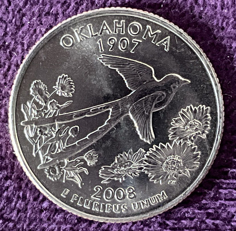 Quarter Oklahoma 2008 D 62  coin collectible - Main Image 6