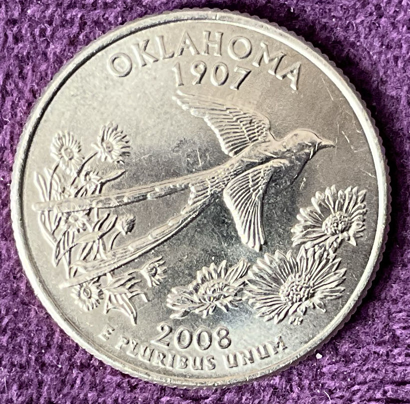 Quarter Oklahoma 2008 D 63  coin collectible - Main Image 2