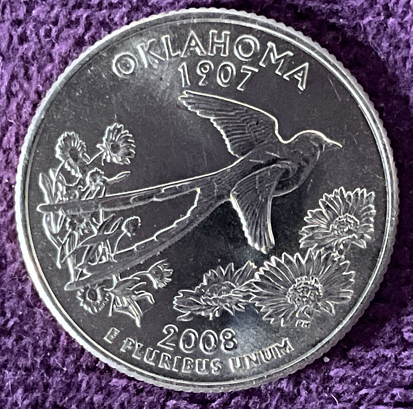 Quarter Oklahoma 2008 D 63  coin collectible - Main Image 6