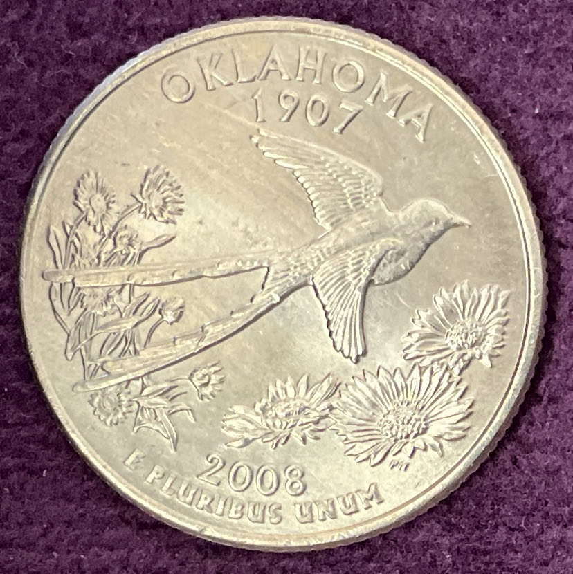 Quarter Oklahoma 2008 D 65  coin collectible - Main Image 4