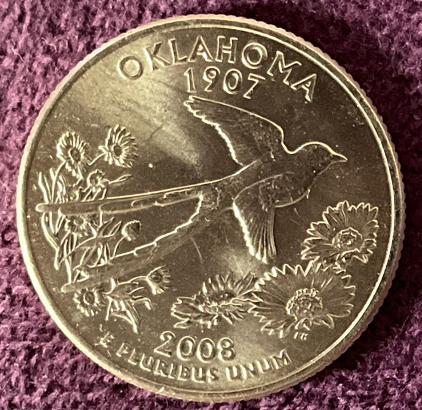 Quarter Oklahoma 2008 D 65  coin collectible - Main Image 6