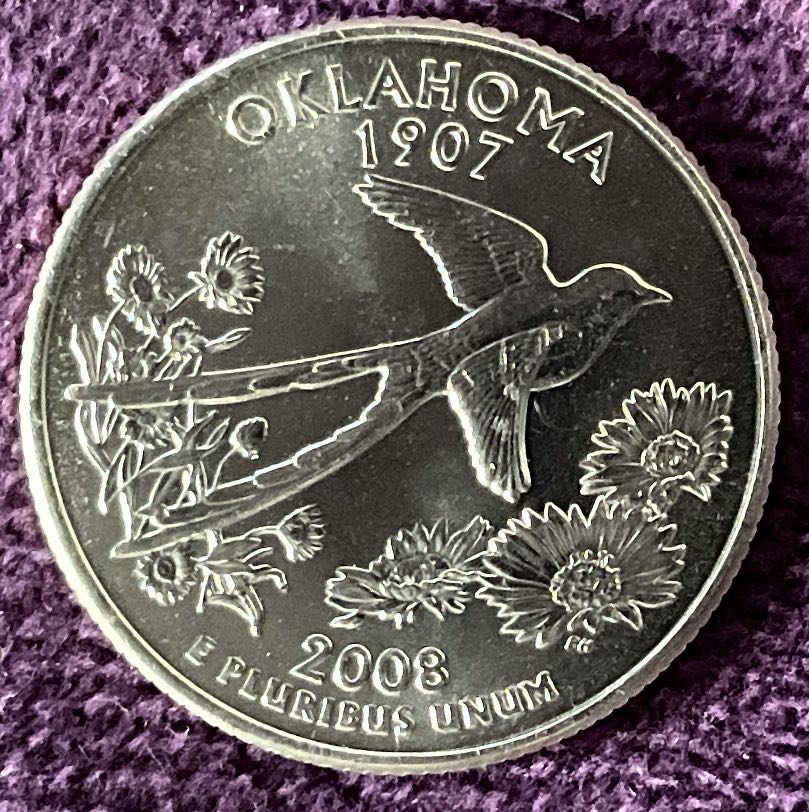 Quarter Oklahoma 2008 D 67  coin collectible - Main Image 6