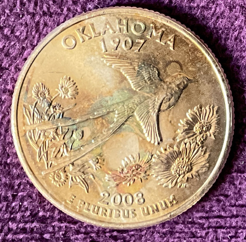 Quarter Oklahoma 2008 D 69  coin collectible - Main Image 2