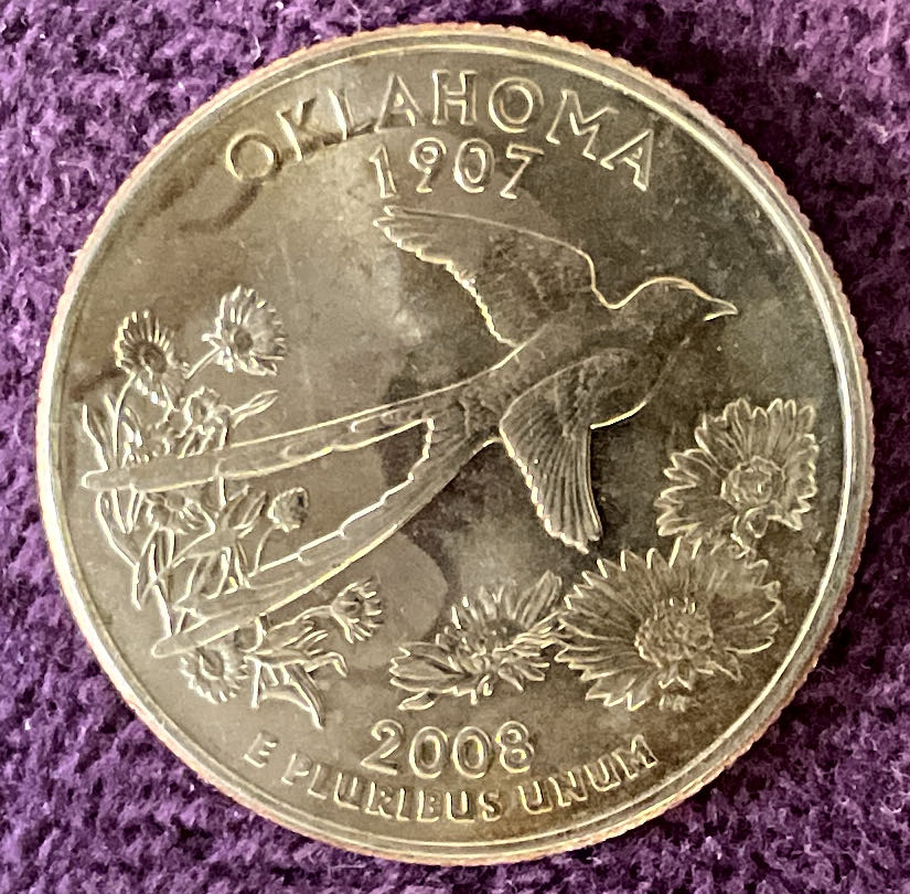 Quarter Oklahoma 2008 D 70  coin collectible - Main Image 6