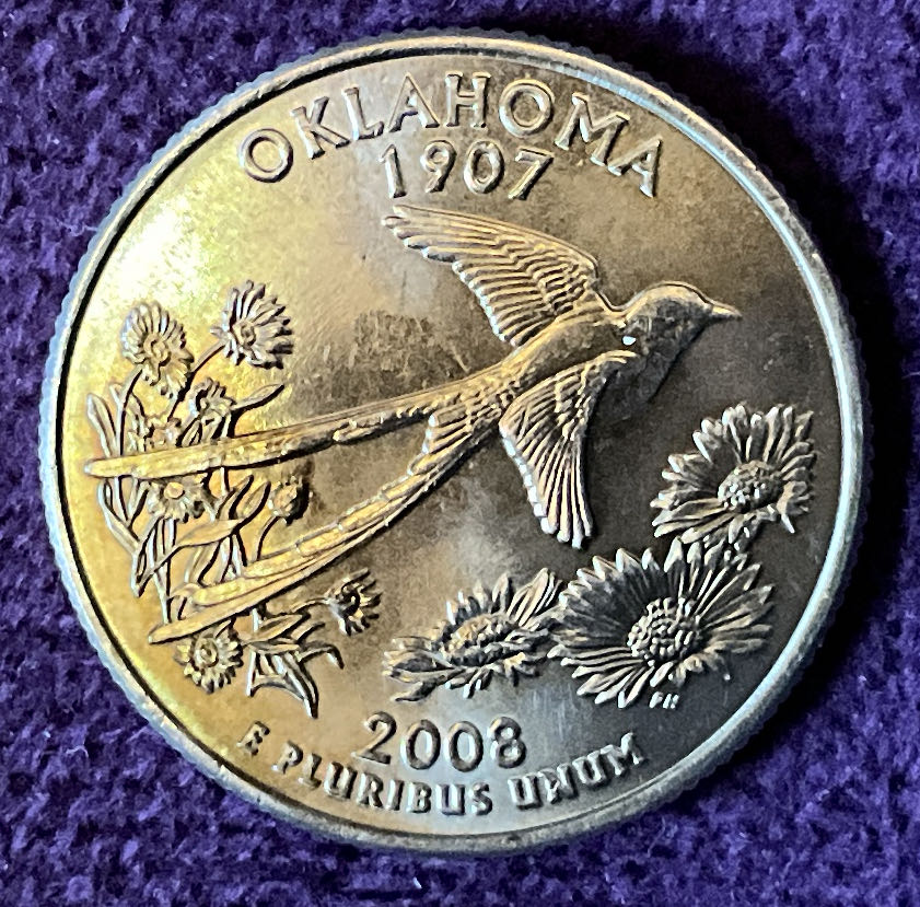 Quarter Oklahoma 2008 D 71  coin collectible - Main Image 2