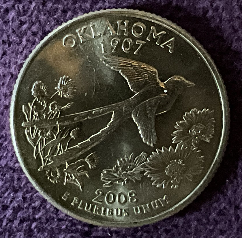 Quarter Oklahoma 2008 D 71  coin collectible - Main Image 6