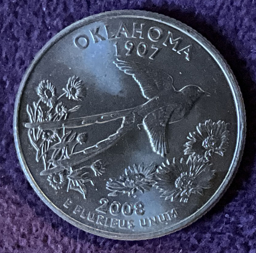 Quarter Oklahoma 2008 D 72  coin collectible - Main Image 4