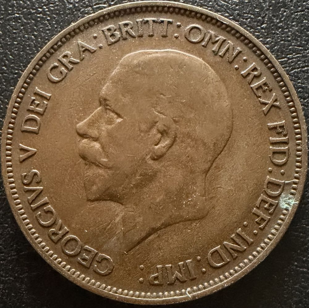 1935 George V One Penny (2)  coin collectible - Main Image 2