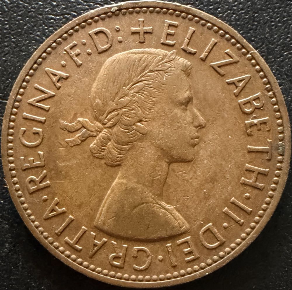 1961 Elizabeth II One Penny (2)  coin collectible - Main Image 2