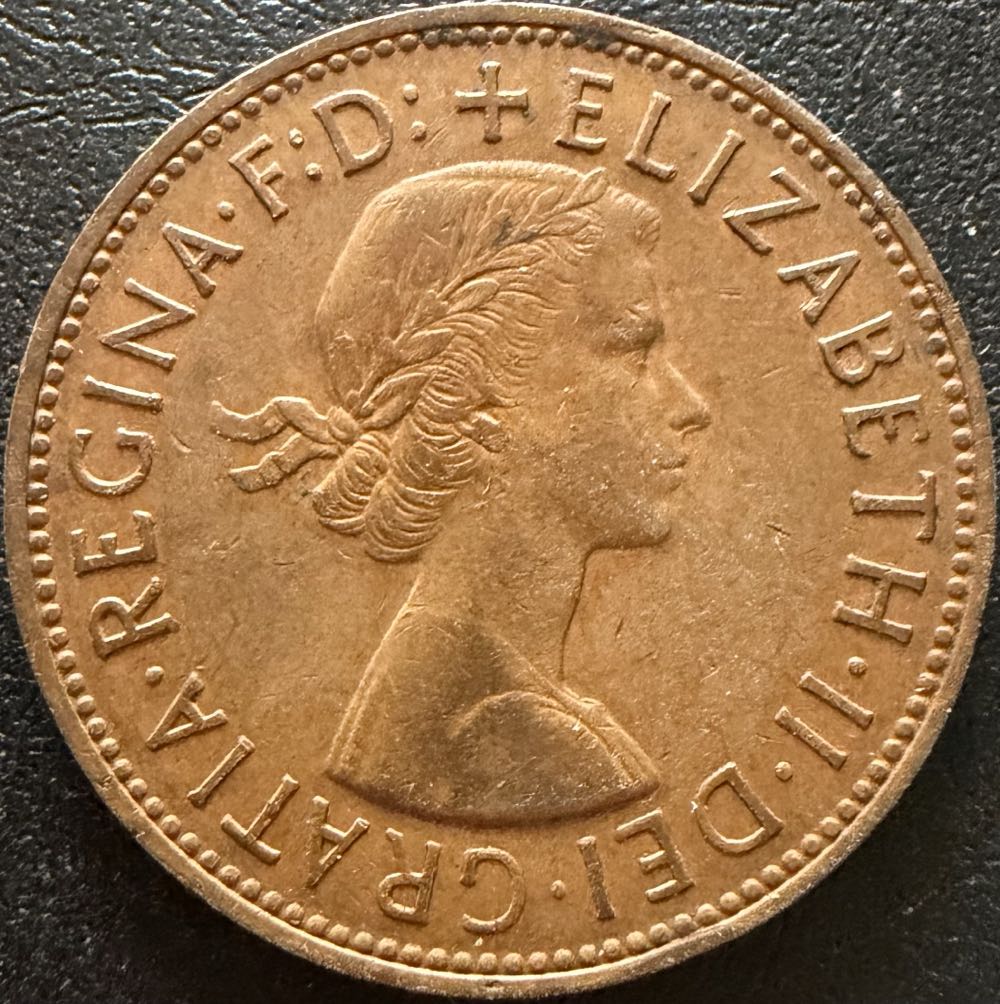 1963 Elizabeth II One Penny (2)  coin collectible - Main Image 2
