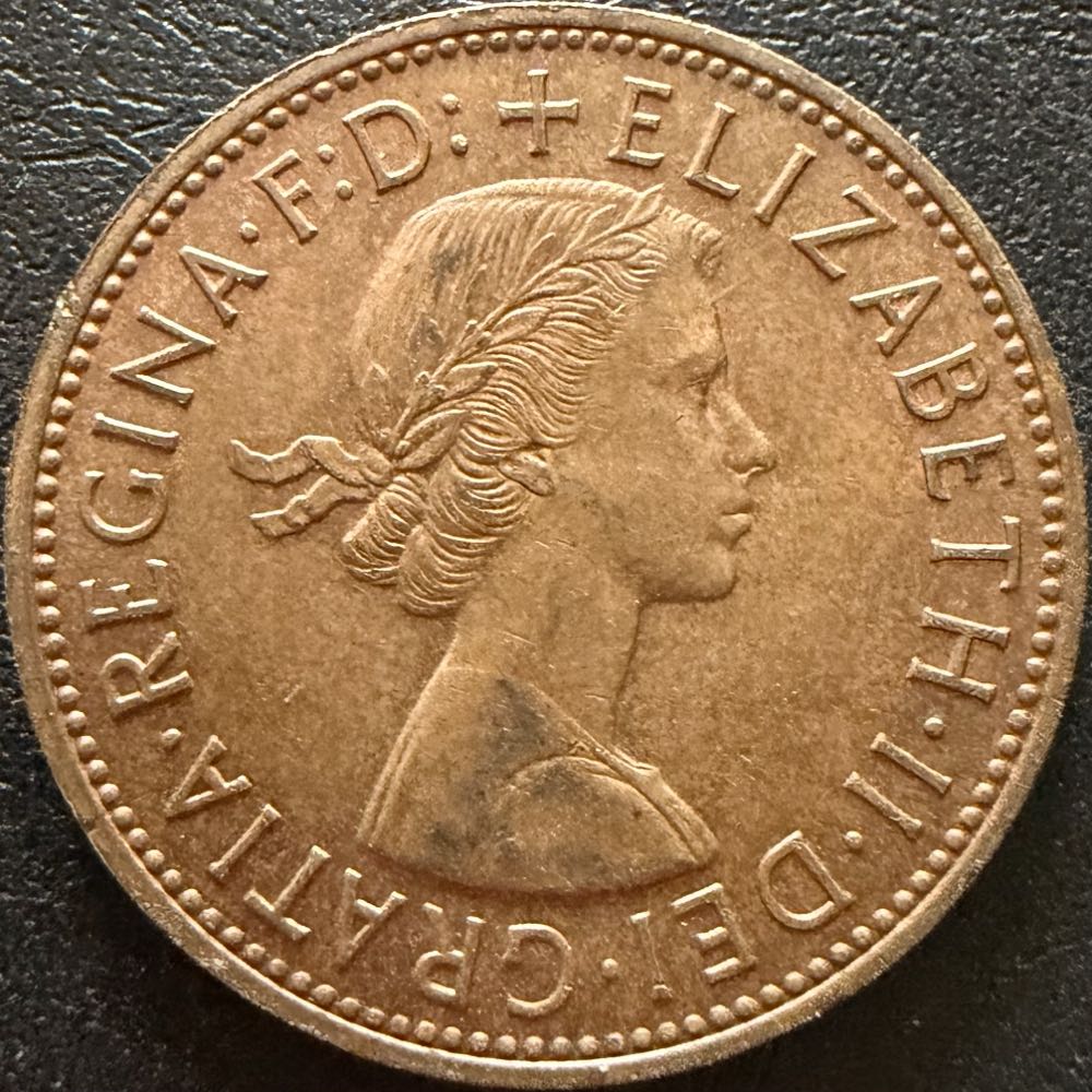 1964 Elizabeth II One Penny (2)  coin collectible - Main Image 2