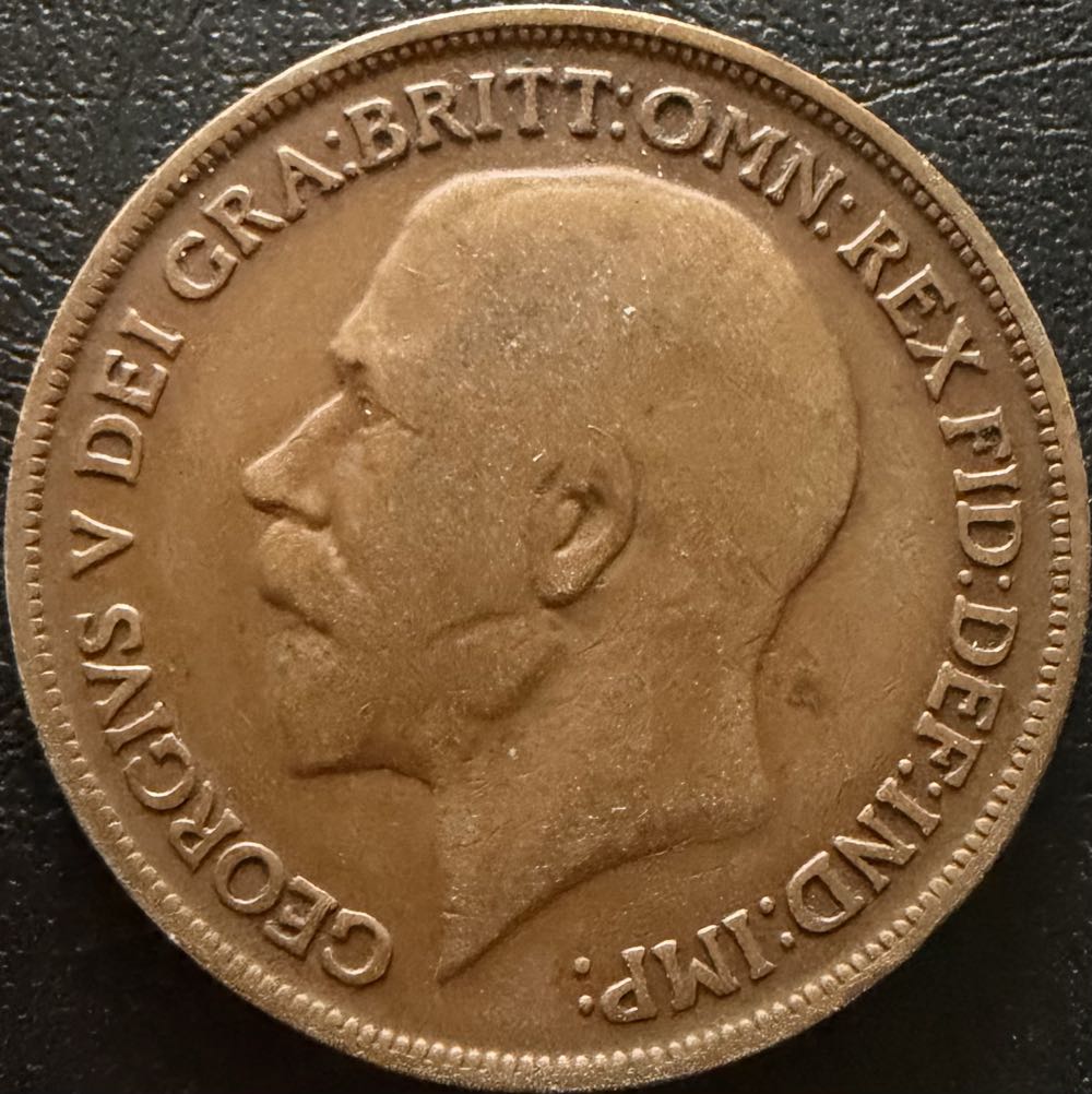 1916 George V One Penny (2)  coin collectible - Main Image 2