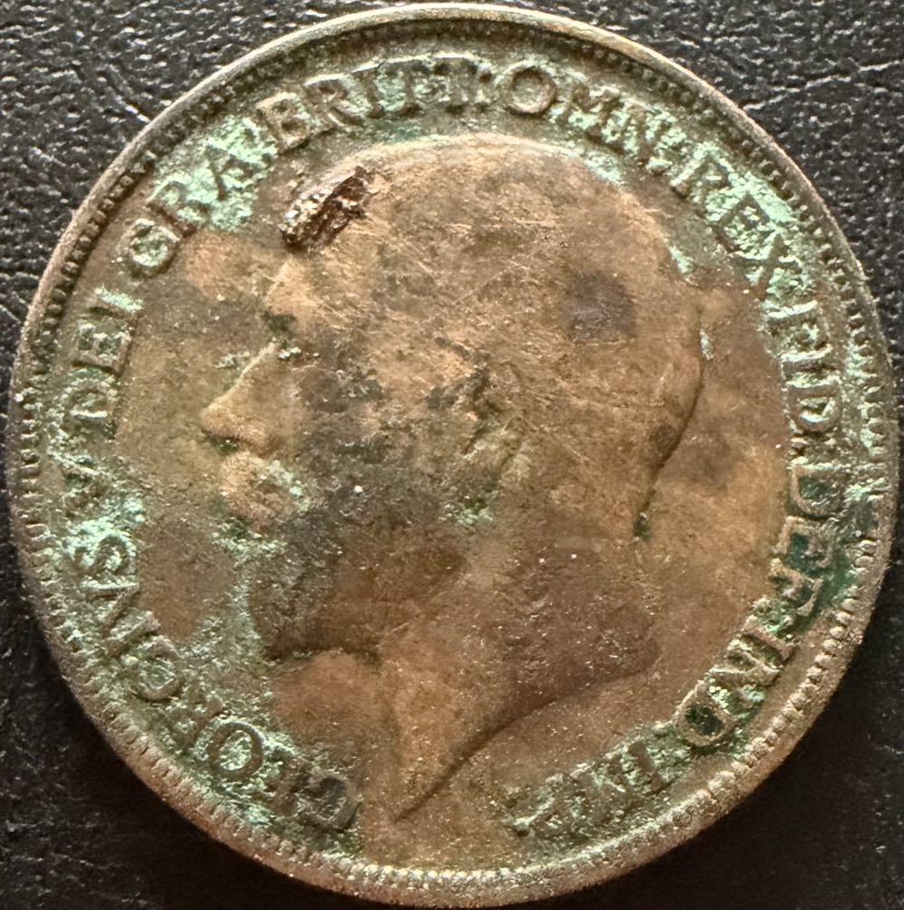 1916 George V One Penny (3)  coin collectible - Main Image 2