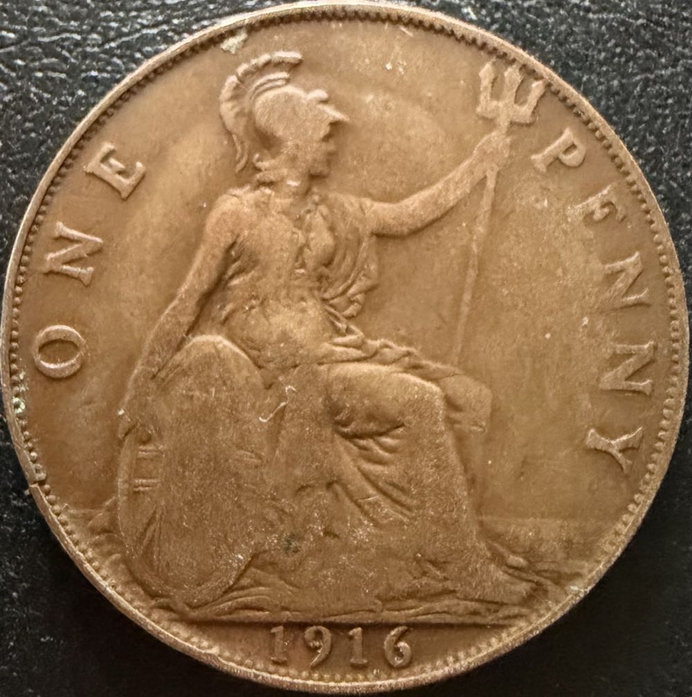 1943 George VI Half Penny (2)