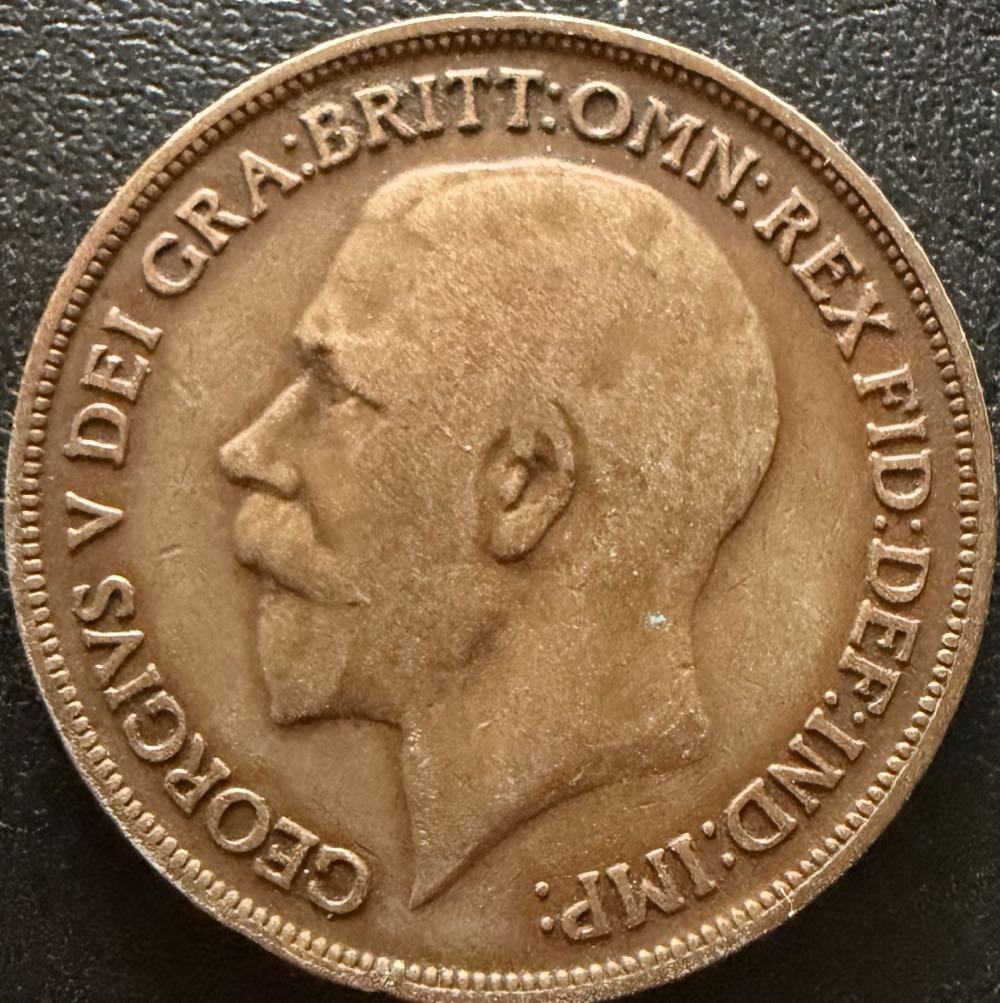 1916 George V One Penny (4)  coin collectible - Main Image 2