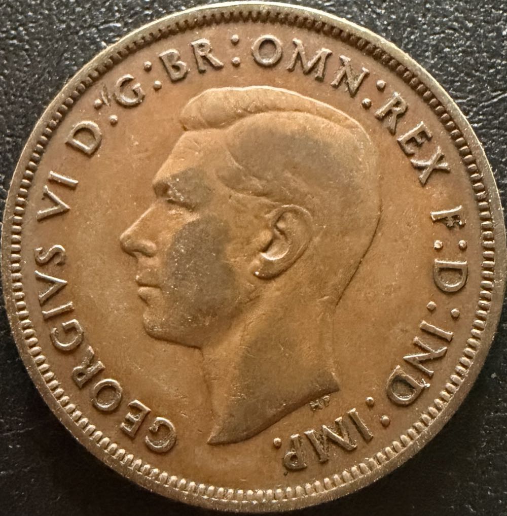 1937 George VI One Penny (3)  coin collectible - Main Image 2