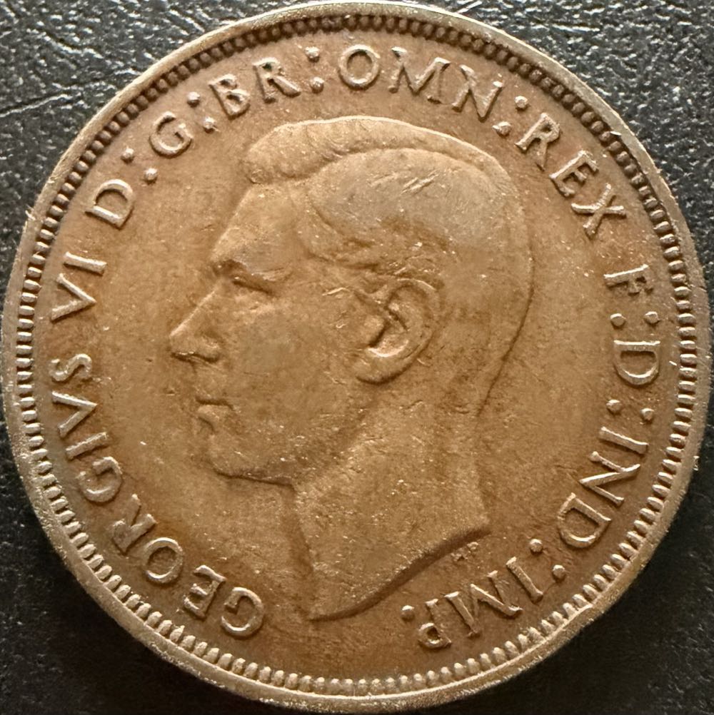 1940 George VI One Penny (2)  coin collectible - Main Image 2