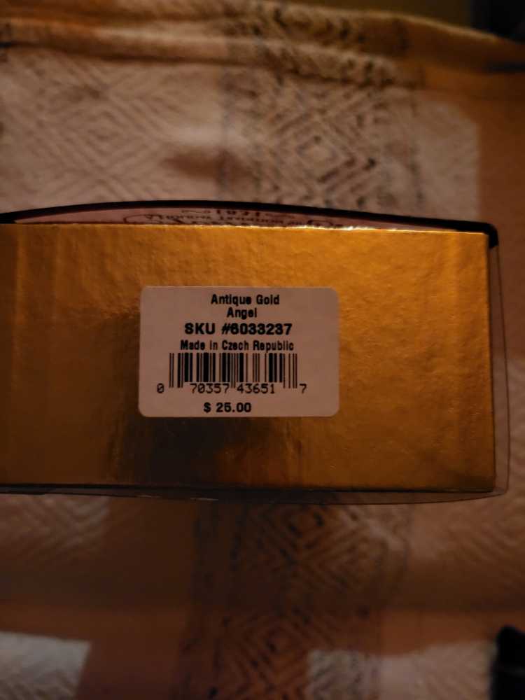 gorham antique gold angel  coin collectible [Barcode 0025200770501001250] - Main Image 2