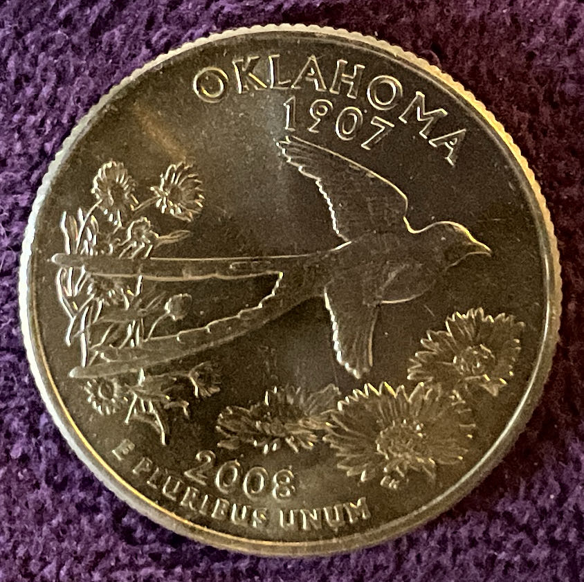 Quarter Oklahoma 2008 D 75  coin collectible - Main Image 6