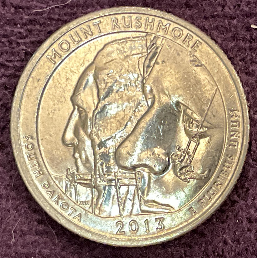 Quarter Mount Rushmore 2013 D 1  coin collectible - Main Image 2