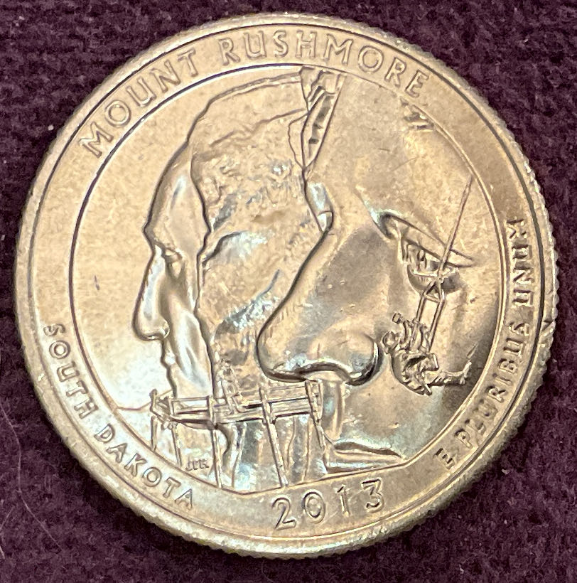 Quarter Mount Rushmore 2013 D 2  coin collectible - Main Image 2