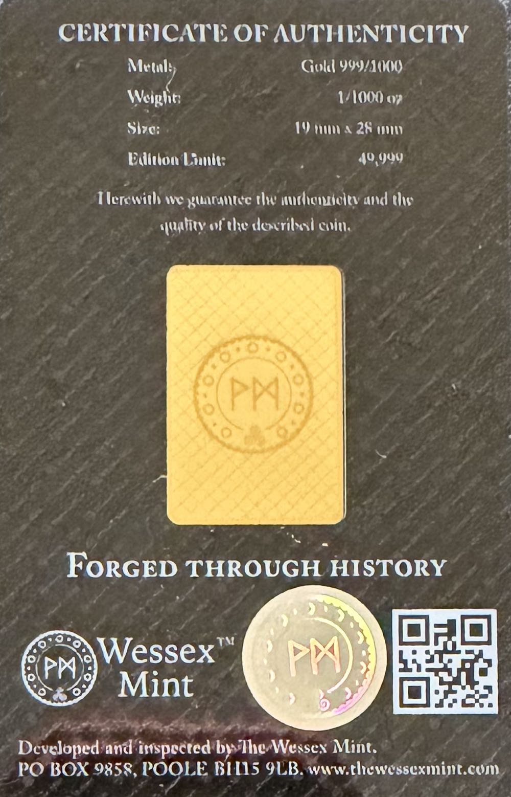 Wessex Mint Vienna Philharmonic Gold  coin collectible - Main Image 3