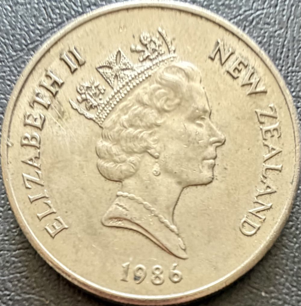 1986 New Zealand 20 Cents  coin collectible - Main Image 2