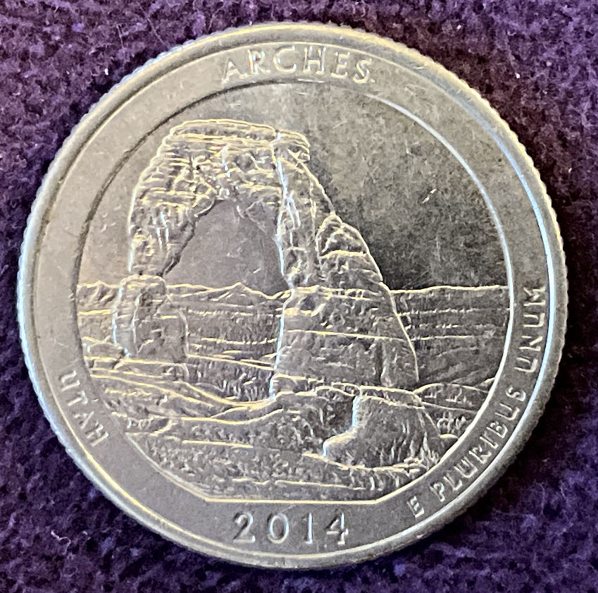 Quarter Arches 2014 D 1  coin collectible - Main Image 4