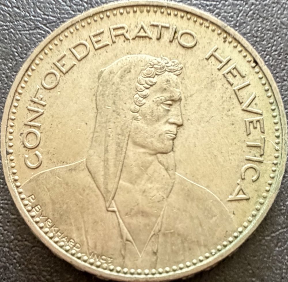 1996 Switzerland 5 Francs  coin collectible - Main Image 2