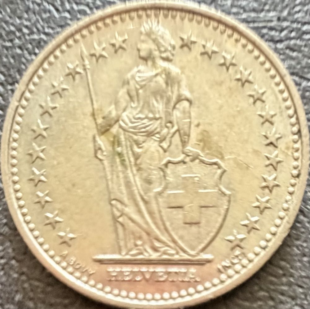 1995 Switzerland Half Franc  coin collectible - Main Image 2