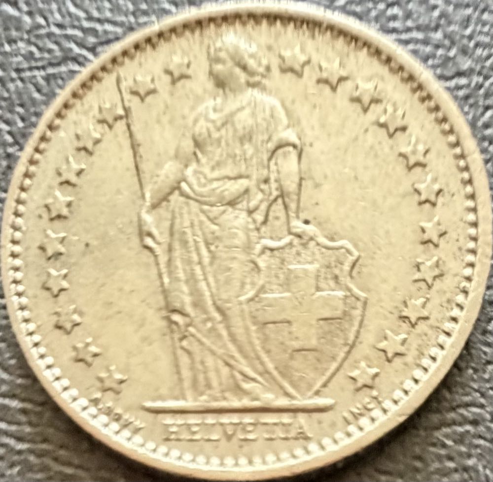 1981 Switzerland Half Franc  coin collectible - Main Image 2
