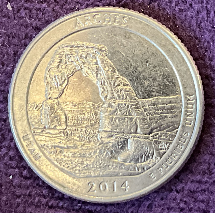 Quarter Arches 2014 D 3  coin collectible - Main Image 2