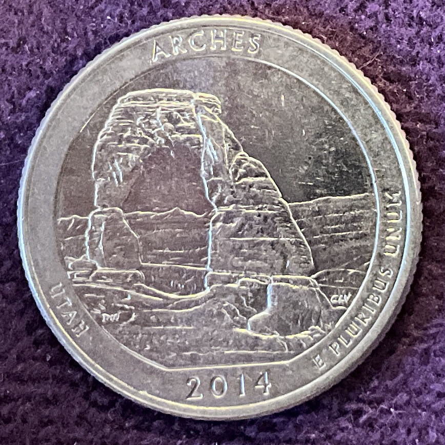Quarter Arches 2014 D 3  coin collectible - Main Image 6