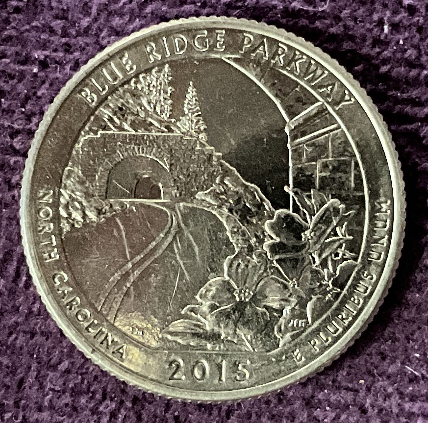 Quarter Blue Ridge Parkway 2015 D 1  coin collectible - Main Image 6