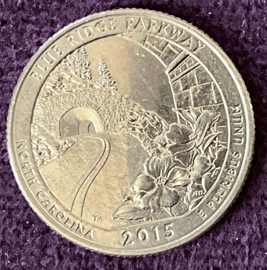 Quarter Blue Ridge Parkway 2015 D 2  coin collectible - Main Image 2