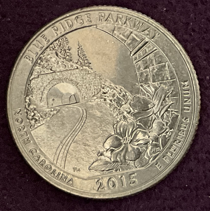 Quarter Blue Ridge Parkway 2015 D 2  coin collectible - Main Image 4