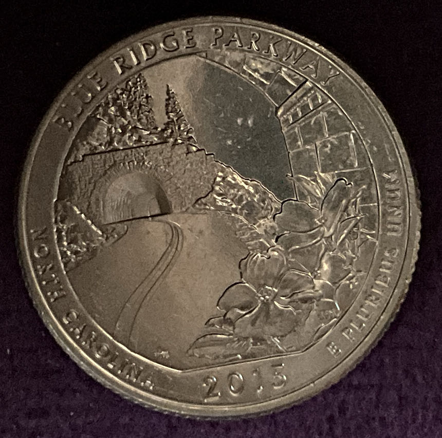 Quarter Blue Ridge Parkway 2015 D 3  coin collectible - Main Image 6