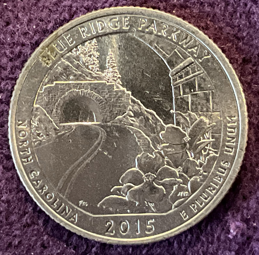 Quarter Blue Ridge Parkway 2015 D 4  coin collectible - Main Image 6