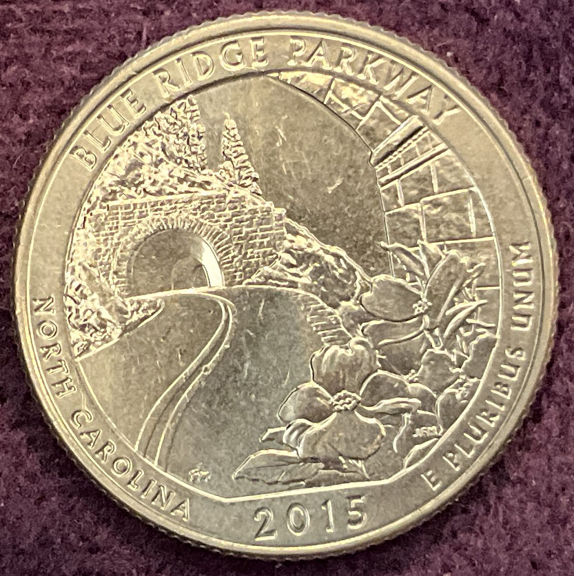 Quarter Blue Ridge Parkway 2015 D 5  coin collectible - Main Image 4
