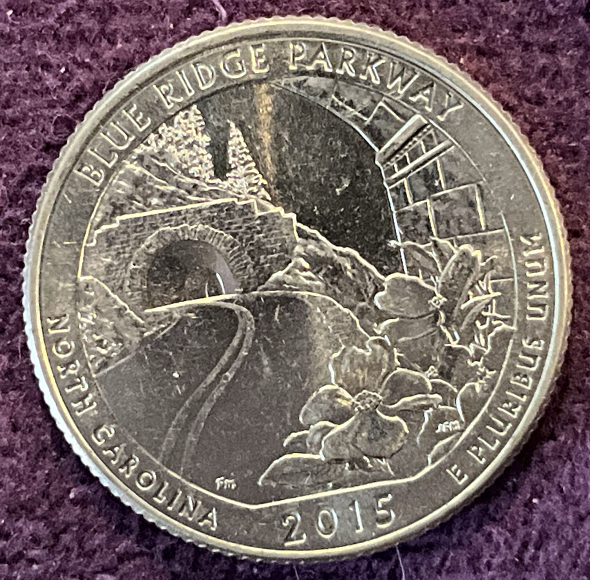 Quarter Blue Ridge Parkway 2015 D 5  coin collectible - Main Image 6