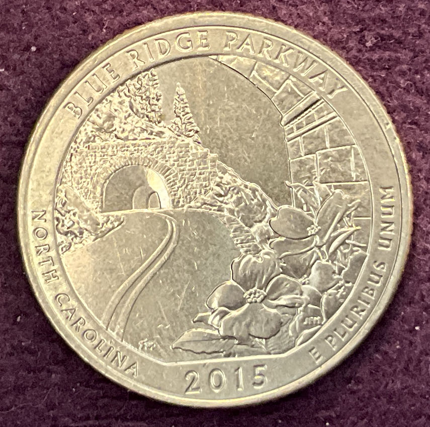 Quarter Blue Ridge Parkway 2015 D 6  coin collectible - Main Image 4