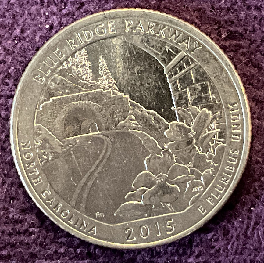 Quarter Blue Ridge Parkway 2015 D 6  coin collectible - Main Image 6