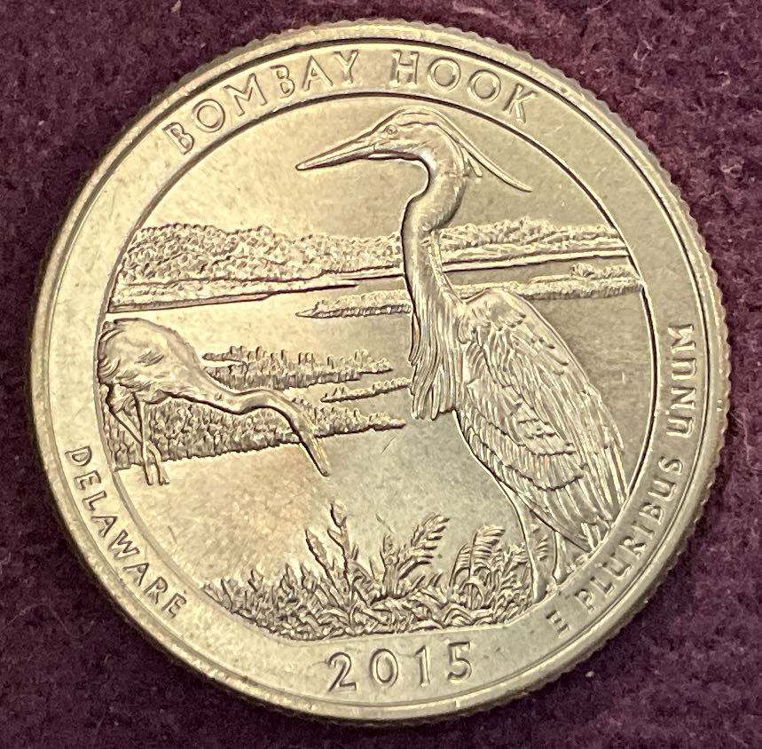 Quarter Bombay Hook 2015 D 1  coin collectible - Main Image 4