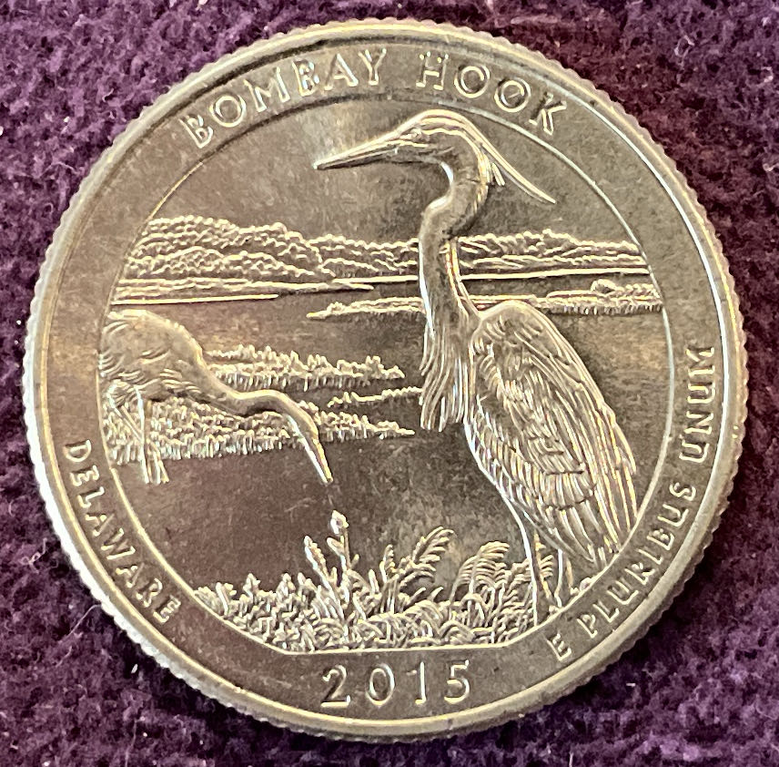 Quarter Bombay Hook 2015 D 1  coin collectible - Main Image 6